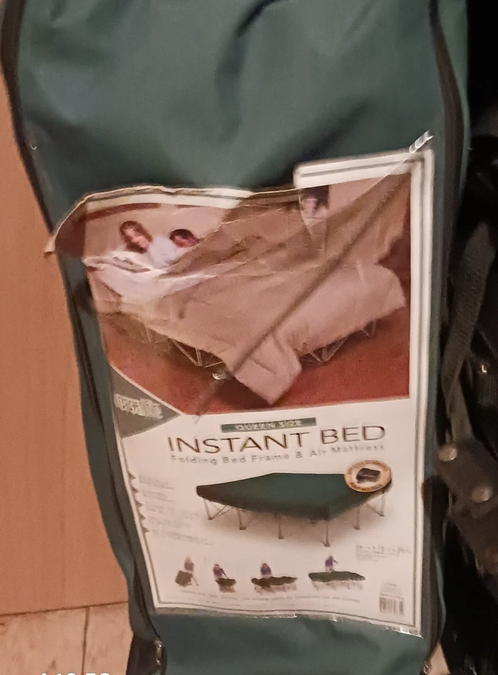  Мгновенная складная алюминиевая кровать, легкий каркас кровати размера Queen, портативная + чехол - Изображение 1 из 1