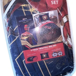 Spider-Man Twin / full size 5 pc set comforter sheets bed bedding - Picture 1 of 4
