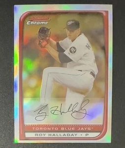 Roy Halladay 2009 Bowman Chrome Refractor #129 - Toronto Blue Jays - Picture 1 of 2