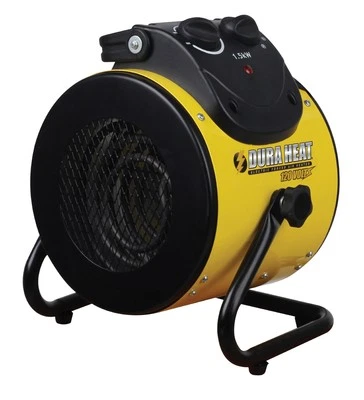 Dura Heat 1500W Yellow Black Space Heater with Turbo Fan Adjustable Stand - Image 1 of 4