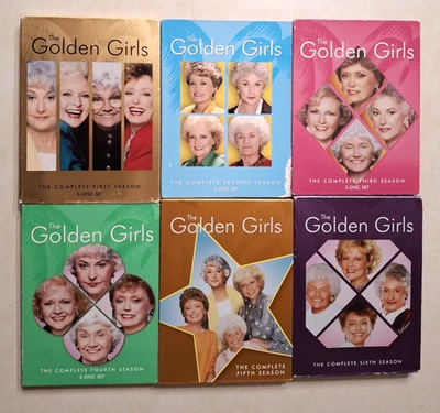 The Golden Girls Seasons 1-6 DVD Set Lot ALMOST COMPLETE SERIES 1 2 3 4 5 6 Foto 1 de 4
