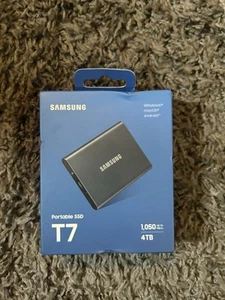 Samsung T7 Portable SSD 4TB, 1050MB/S External - NEW SEALED! - Afbeelding 1 van 2