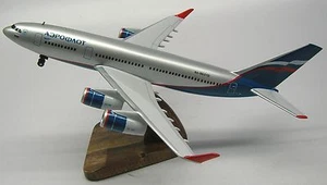 ILyushin IL-96-300 IL96 Airplane Wood Model Replica Small Free Shipping - Picture 1 of 1