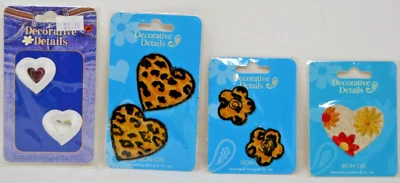 Lot of 4 Hirschberg Schutz Decorative Details Embroidered Patch Mixed Theme NIP - Image 1 of 2