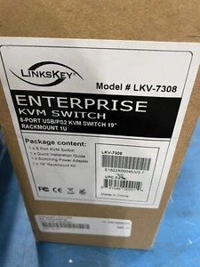 LinksKey LKV-7308 Enterprise KVM Switch New!!! - Picture 1 of 11