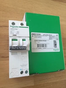 SCHNEIDER ELECTRIC 10A 30MA 2-POLIG A9D11210 ACTI9 RCBO 240V 055872 - Bild 1 von 3