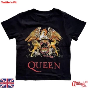 Queen Kids T Shirts-Classic Crest-Official Product-Kids Rock-Toddlers Rock Tees - Picture 1 of 1