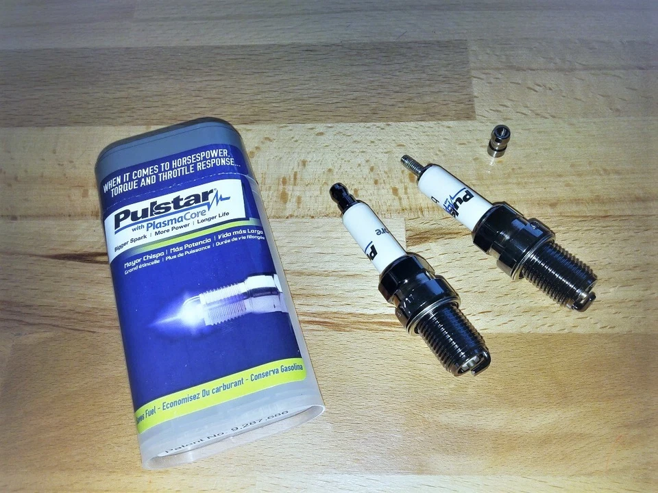 2x Pulstar BE2HT8 High Performance Plasma Core Motorcycle Upgrade Spark Plugs - Image 1 of 4