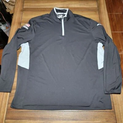 Puma Golf LS Black Quarter Zip Unisex Athletic Pullover "Coleman" - Size XXL - Image 1 of 4