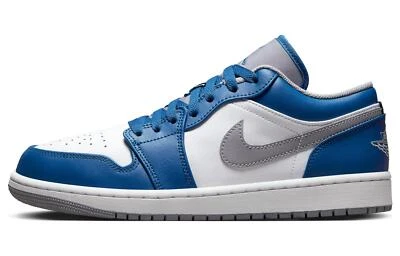 Jordan 1 Low True Blue Cement - 553558-412 Foto 1 de 4