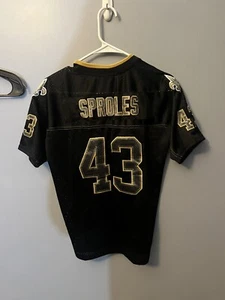 Vintage Darren Sproles New Orlean Saints Nike Youth L Jersey Stitched Black - Picture 1 of 6