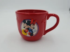 Walt Disney World Parks Mickey Mouse Red Ceramic Large 4" Mug - Picture 1 of 3