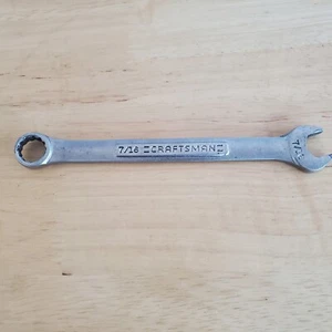 Craftsman 7/16" Combination Wrench 12pt V^ 44694 Made in USA - Picture 1 of 8
