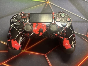 PS4 DualShock Wireless Controller Black/Red Camo - Picture 1 of 6