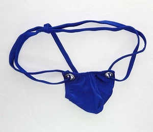 RC452 Hot Men Sexy String Thong Contoured Pouch Royal - Picture 1 of 2