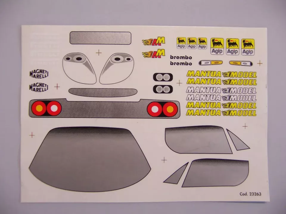 DECALS  ADESIVI  BODY RC FERRARI F50 1/10 SCALE - Immagine 1 di 1