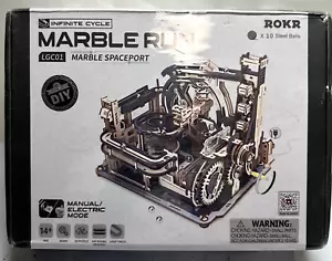 ROKR Marble Run Electric Model Toys Marble Spaceport Wooden 3D Puzzle for Adults - Picture 1 of 3