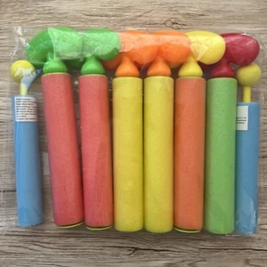Water Gun Pool Toys for Ages 4+ Squirt Gun up to 35 Ft 6Pk W 2 Bonus NEW - Picture 1 of 10