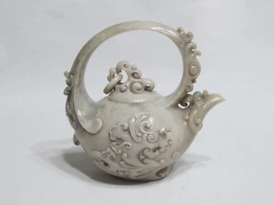 Fine Chinese Balin Soapstone Carved Teapot With signature - Picture 1 of 24