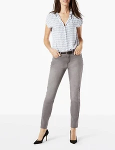 New Dockers Size 8 Womens Grey Denim Slim Fit Jeans - Picture 1 of 2