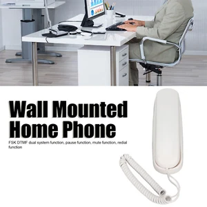 Slim Trimline Phone for Hotel Durable Telephone Telephone Line Wall Phone - Zdjęcie 1 z 15