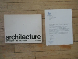 Architecture Université de Montréal Dossier rétrospectif Projets 1976-77 - Picture 1 of 5