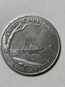 Krewe Of Rosethorne Crown Point Calendar Of Events 1968 Mardi Gras Alum. Token - Picture 1 of 2