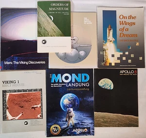 Vintage NASA Book Lot - Apollo 8, Space Shuttle, Mars, Viking, Orders Magnitude - Picture 1 of 2