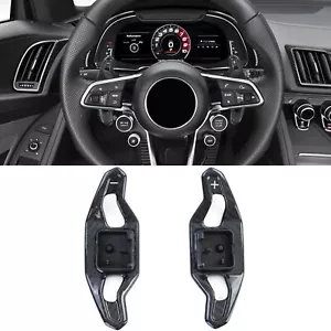 Genuine carbon shift paddles for replacement for Audi A3 S3 RS3 8V A4 S4 RS4 B9 8W - Picture 1 of 8