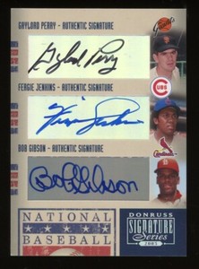 2005 Donruss Signature Series Baseball #HOF-68 Perry Jenkins Bob Gibson Auto