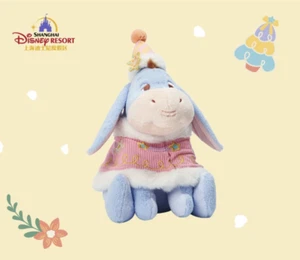 Disney Authentic 2023 Winter Eeyore Winnie the Pooh Plüsch 9 Zoll Disneyland - Bild 1 von 1