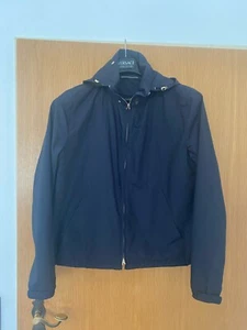 Valentino - Technical Seiden Kapuzen Windjacke - Gr. 46 - Dunkelblau 1 - Bild 1 von 12