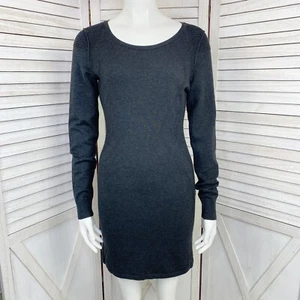 Victoria’s Secret Dress Womens Small Grey Knit Sweater Sheath Mini Long Sleeve - Picture 1 of 12
