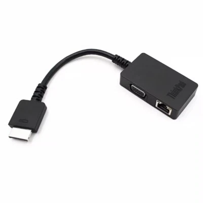 Original Lenovo 4X90J31060 ThinkPad OneLink+ to VGA/RJ45 Adapter Cable - Image 1 of 4