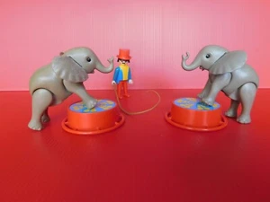 PLAYMOBIL / LES CIVILS : LE CIRQUE : LES ELEPHANTS ET LEUR DOMPTEUR - Imagen 1 de 9