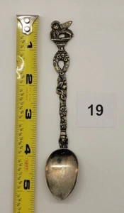 Italian Silver Collectible Dessert Spoon, Venice - St. Marks Lion - 5"- #19 - Picture 1 of 4