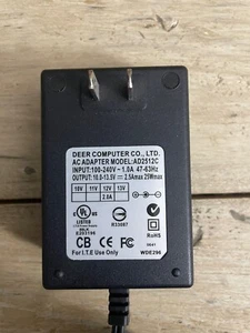 Computer OEM cervo adattatore AD2512C alimentatore adattatore 10 V - 13,5 V 2,5 A trasformatore - Foto 1 di 3