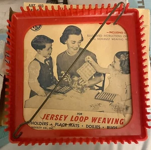 Vintage Wool Novelty 403 Hand Weaving Steel Loom For Jersey Loop Weaving In Box - Picture 1 of 3