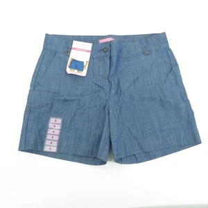 Pantalones cortos para mujer Isaac Mizrahi azules a medida 6 nuevos con etiquetas $50 - Imagen 1 de 4