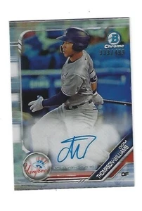 Dom Thompson-Williams 2019 Bowman Auto. Chrome Ref. Card # CPA-DTW,# 333 / # 499 - Picture 1 of 2
