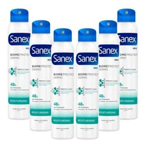 SANEX BIOME PROTECT DERMO MOISTURISING DEODORANT 200ML X 6 PACK - Picture 1 of 6