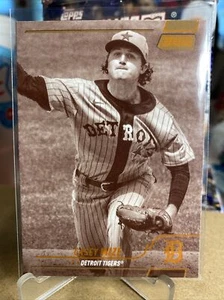 2022 Topps Stadium Club Casey Mize Sepia SP Tigers Baseball Card - Picture 1 of 2