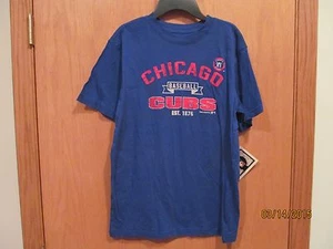 Chicago Cubs Baseball Cooperstown SS T-Shirt ~ JUNGEN GRÖSSE Large (14-16) ~ Neu mit Etikett - Bild 1 von 1