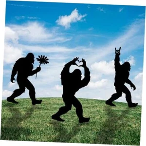 Metal Bigfoot Yard Decor - Standout Sasquatch Outdoor Statues - Captivating - Picture 1 of 6