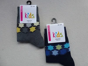 HUDSON Kids Socks Boys FASHION Border (RRP 4.50) €84% CO 23-34 Socks NEW - Picture 1 of 3