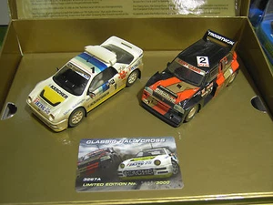 COFFRET 2 Voitures SLOT FORD RS200 ET METRO 6R4 o 1/32 SCALEXTRIC C3267A circuit - Imagen 1 de 2