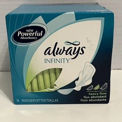 2007 Always Infinity Heavy Flow Sealed Box of 16 - RARE 1st Always Infinity Pads - Image 1 of 4