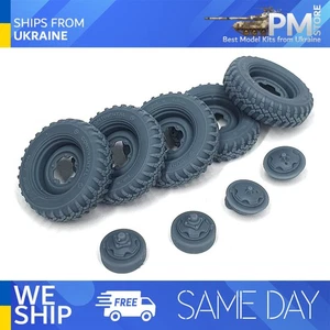 Pimp My Miniatures AFVs35-125 1/35 VW tipo 82E Käfer ruedas de carretera ponderadas tipo 3 - Imagen 1 de 2