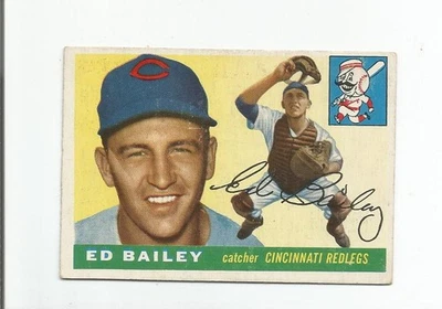 1955 ED BAILEY TOPPS BASEBALL CARD #69 "NICE CARD" - Image 1 of 2