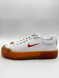 Nike Women’s Court Legacy Lift Casual Size 8 White/Red/Gum |FV5526-103| - Picture 1 of 5